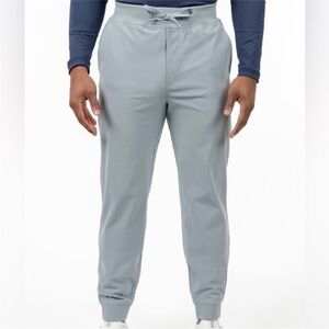 Rhoback Solid Delta Performance Joggers in Thunder Gray